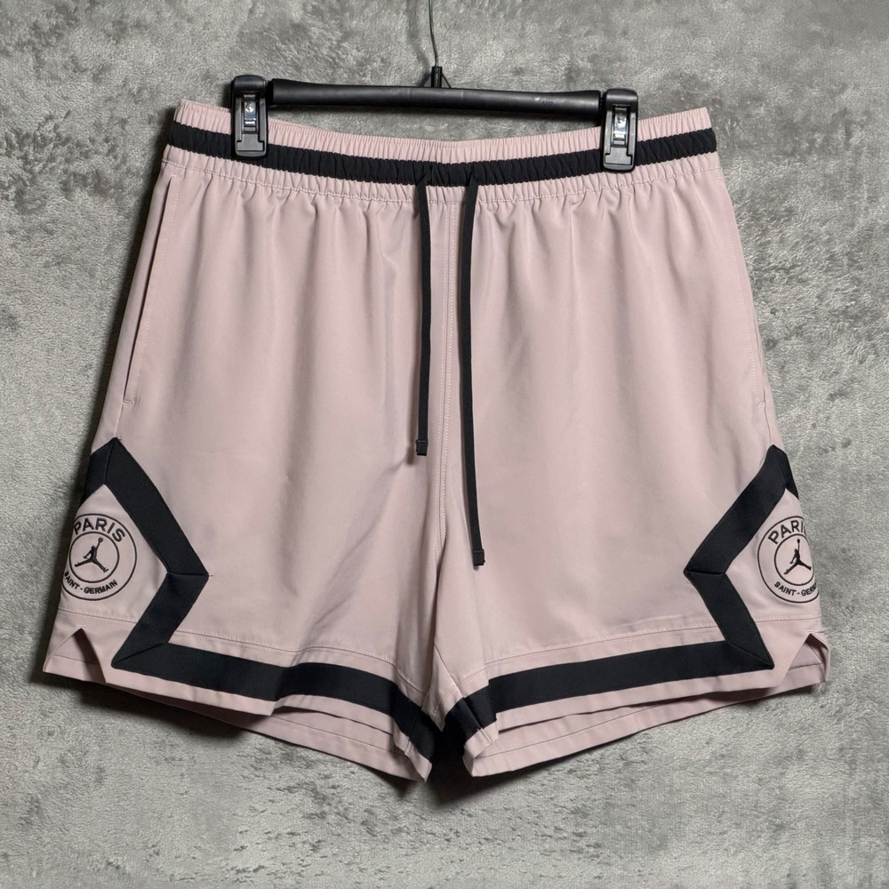 Jordan Paris Saint-Germain Mens Large Pink Diamond Shorts Soccer PSG HV3432-627